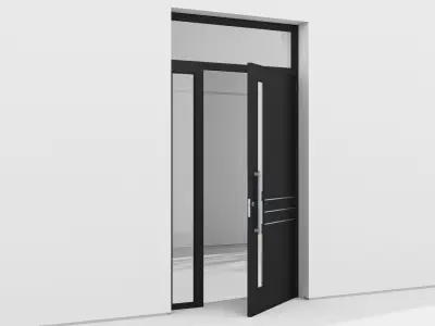 Aluminium door 154 3D model