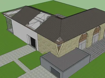 maison spacieuse moderne 3D model