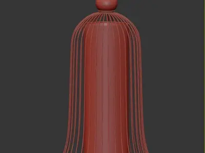 Thai style pendant lamp  3D model