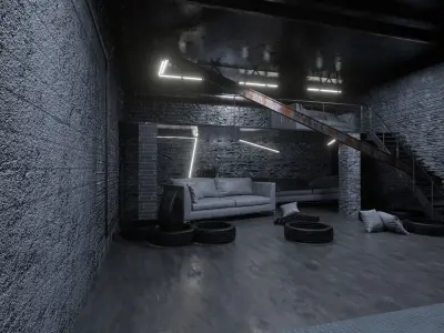 Loft Interior 3D model