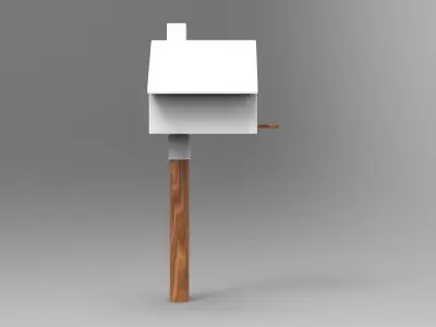 Picto Bird House Low-poly 3D model