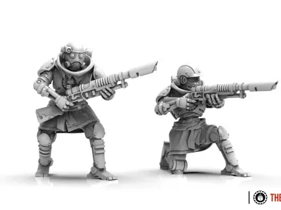 Dark Techno - Infantxii Specialists and Recruits 3D print model