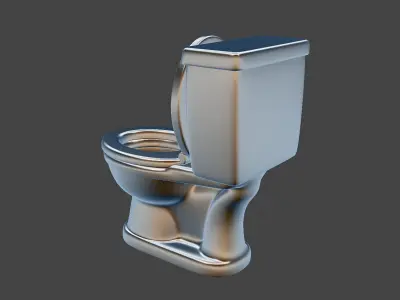 Cartoon Toilet 3D Print STL 3D print model