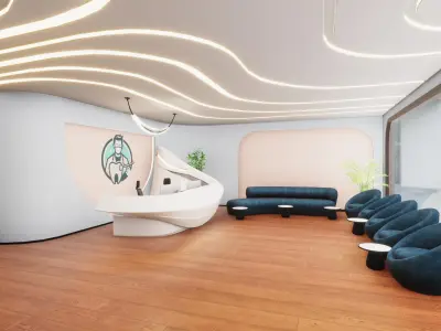 Dental Clinic Low-poly 3D model