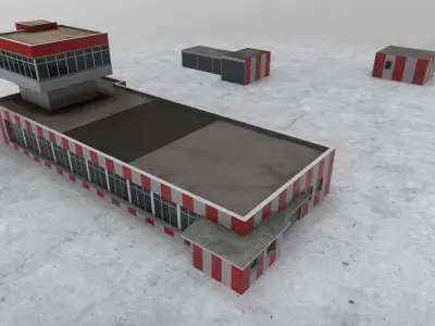 LBSF Control Point Low-poly 3D model
