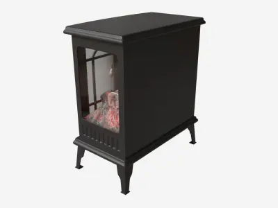 Electric Heater Fireplace Lokatse Home 01 3D model