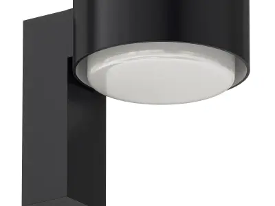 LED aluminium outdoor wall lamp 3D model