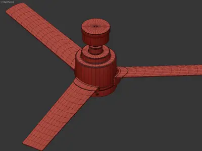 PETREL LED CEILING FAN 3D model
