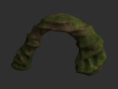 Small Arch - Moss 1 Low-poly 3D model