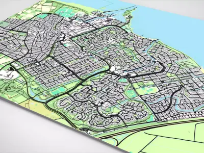 Cityscape Huizen Netherland 3D model