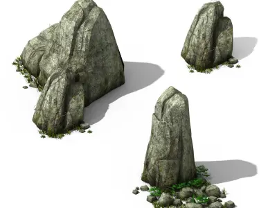 Explore the mountains - Rocks 08 3D model