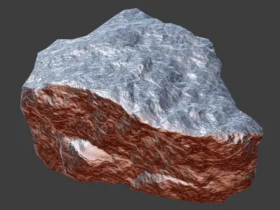 Cinder Debris Low-poly 3D model