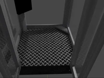 80s 90s French Phone Booths 3D model