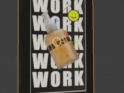 Marketing BillBoard Low-poly 3D model Low-poly 3D model