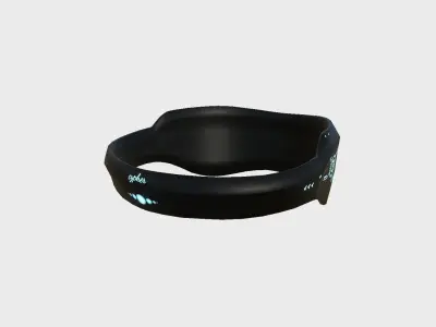 SciFi Glasses B10 Black Grid - Character Design Fashion Low-poly 3D model