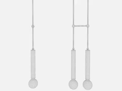 Double Jewels and Beads Pendant Lamp by Adir Yakobi  FStorm Vray 3D model