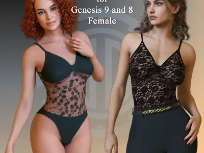 SD Body Pant Set for Genesis 9 and  8 female