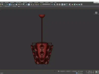 Rare Brass and Flower Pendant Low-poly 3D model