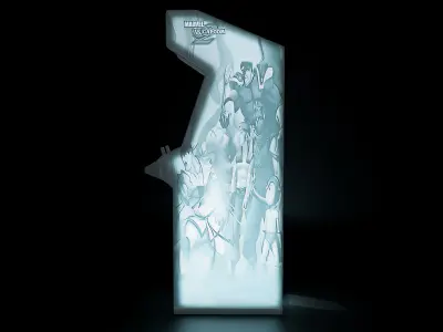 Marvel vs Capcom 2 Arcade Cabinet with Lithophane 3D print model