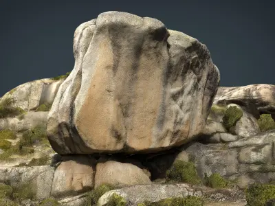 ROCK 32 Low-poly 3D model