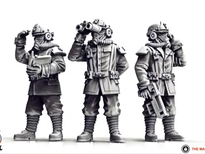 Valour Korps - Tank Commanders 3D print model