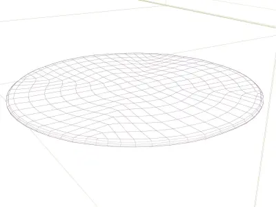 Grey and Beige Dining Room Rug Low-poly 3D model