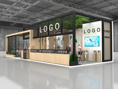 Exhibition stand 3D model 5
