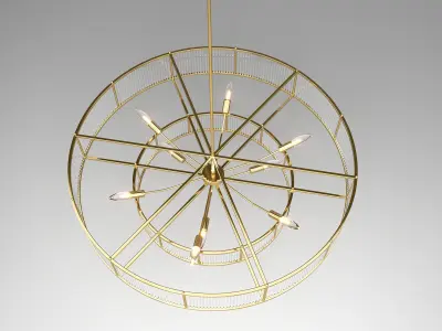 MARAIS ROUND CHANDELIER 3D model