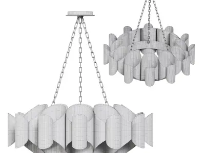 Hudson Valley Banks Chandelier 3D model