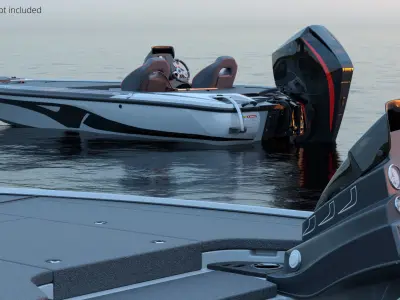  Outboard Sprint Powerboat White 