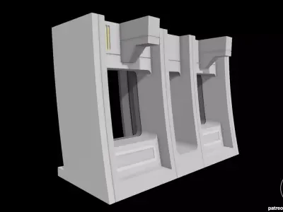  Star Wars Trade Federation Ship Window for action figures  3D print model