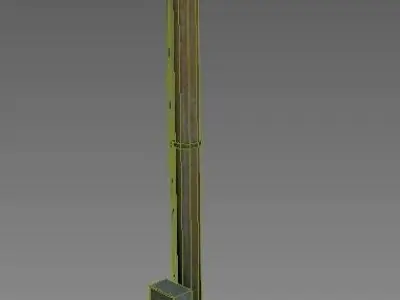 power pole  Low-poly 3D model