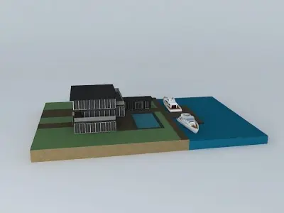 Nice Modern House Free 3D model