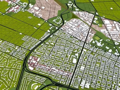 Richmond City USA Low-poly 3D model