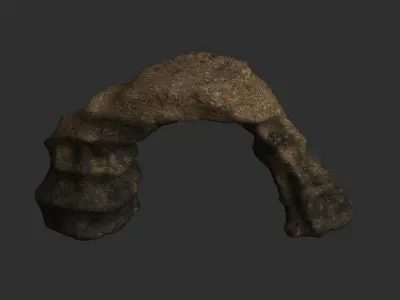 Small Arch - Dirt 2 Low-poly 3D model