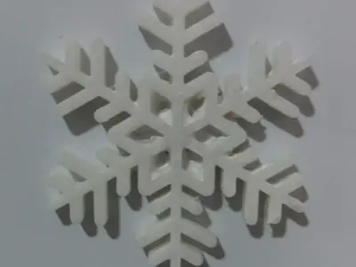 Snowflake for magnet 3D print model