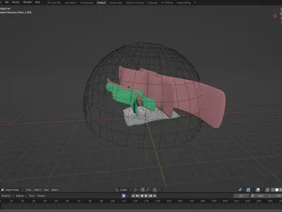 Aurora borealis 3D model