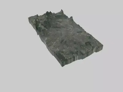 PARIS City  Low-poly 3D model