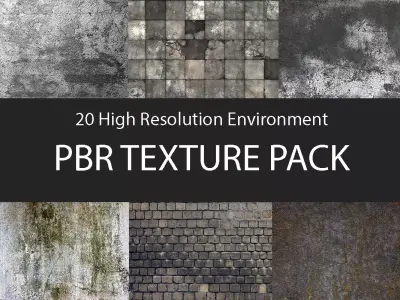 20 Main Environment PBR High Resolution Textures Pack Texture