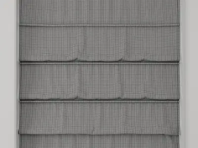 Roman blinds 12 3D model