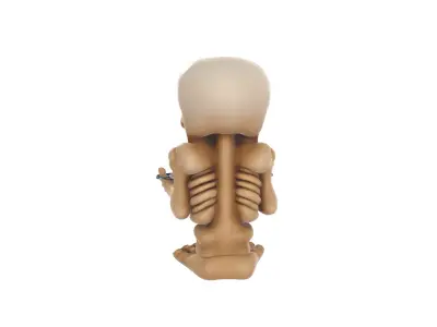 Skeleton Candy Bowl Holder Creepy Halloween Treat Display 3D print model
