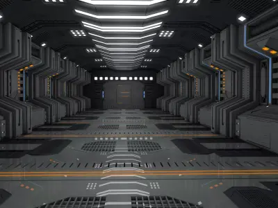 Sci Fi Interior Room 3D model