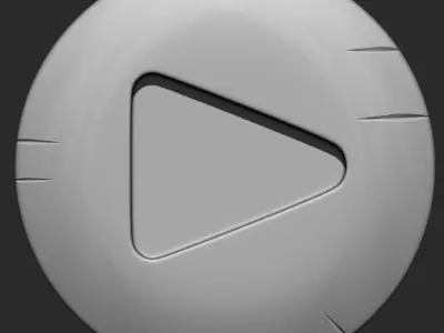 Stylized Game buttons IMM Brushes 8 in one vol 2 3D model