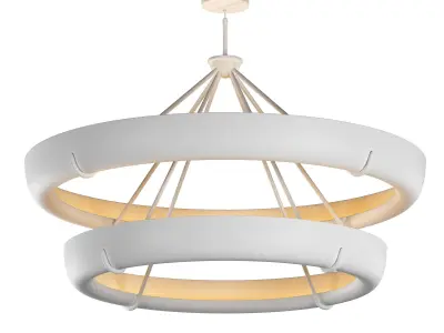 SEINE TWO-TIER ROUND CHANDELIER 60 3D model