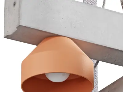 pluskouple block ceiling lamp 3D model