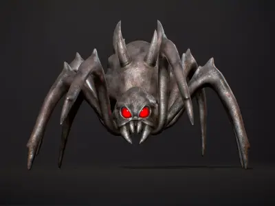 Spider H3 - Game Ready Low-poly 3D model