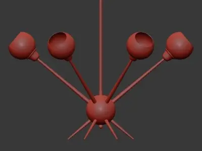 Mace Chandelier 3D model