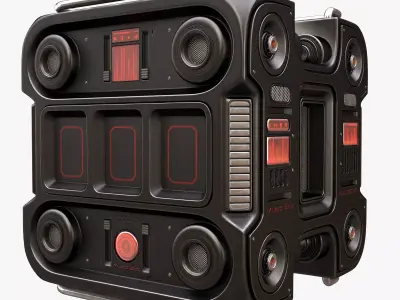 Sci Fi Music Box 3D model