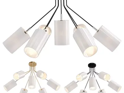 SCENE modern chandelier with six lights 3D model