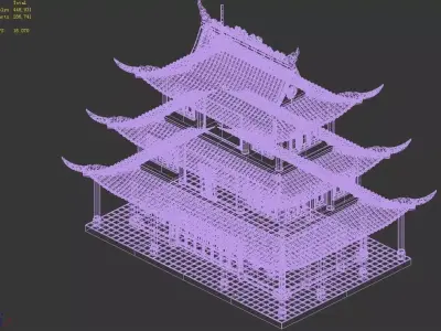 Xuanwu Hall 32 3D model